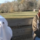 Jackson Black, wearing his KKK hood, with his mother, Jessica Black
YouTube